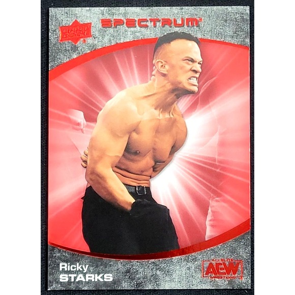 2021‎ UPPER DECK AEW SPECTRUM RICKY STARKS RED #D/50 Ricky Saints WWE WWF